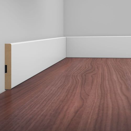 Rodapé Estilo Branco Max S/ Friso Eucatex 240 x 10 cm