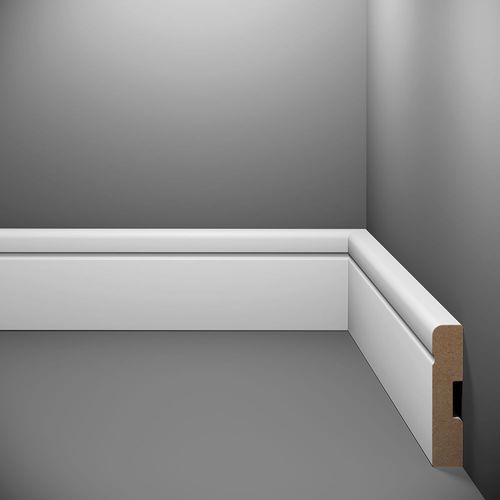 Rodapé Estilo Branco Max Eucatex 240 x 7 cm