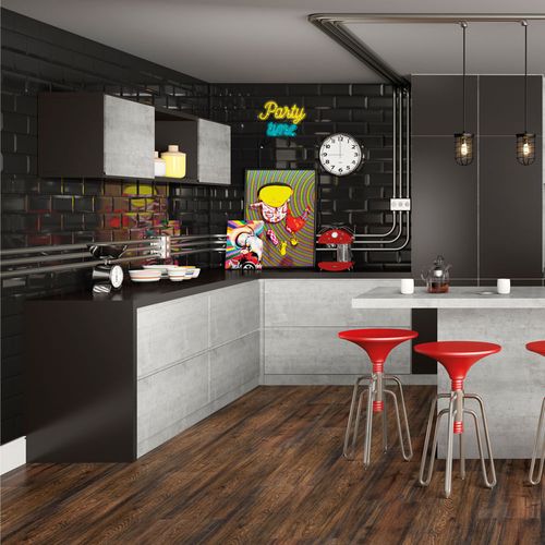 Piso Laminado Eucafloor New Elegance Click Canyon Black Oak 135,7 x 29,2 cm