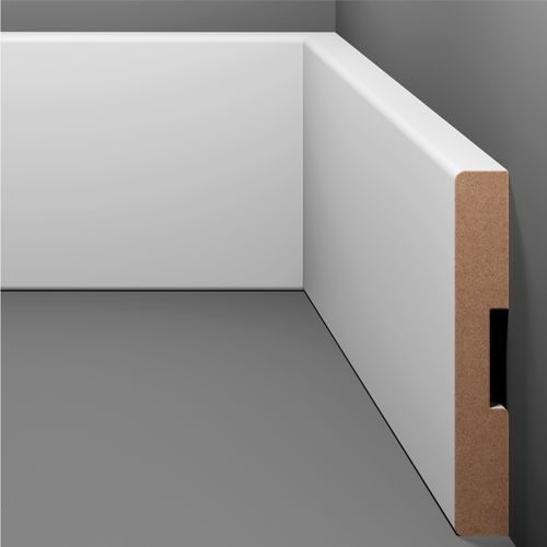 Rodapé Estilo Branco Max S/ Friso Eucatex 240 x 10 cm