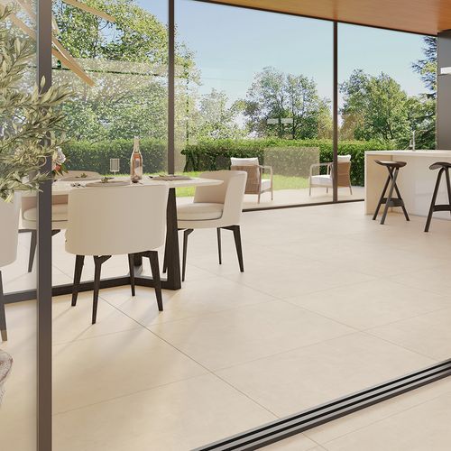 Porcelanato Eucatex Cementi Acetinado Nevada Crema 81x81Cm