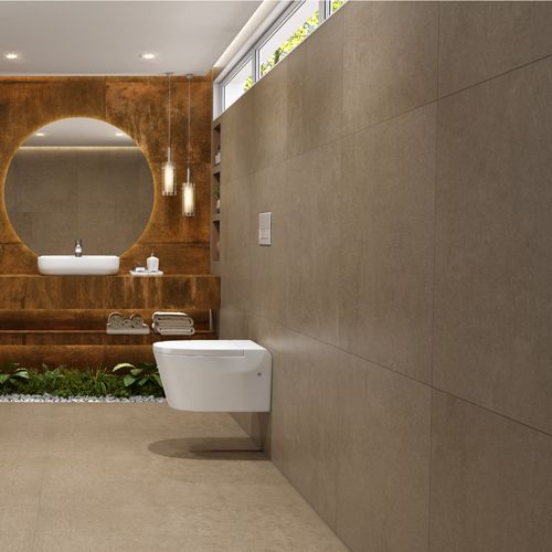 Porcelanato Eucatex Cementi Acetinado Vegas Gold 81x81Cm