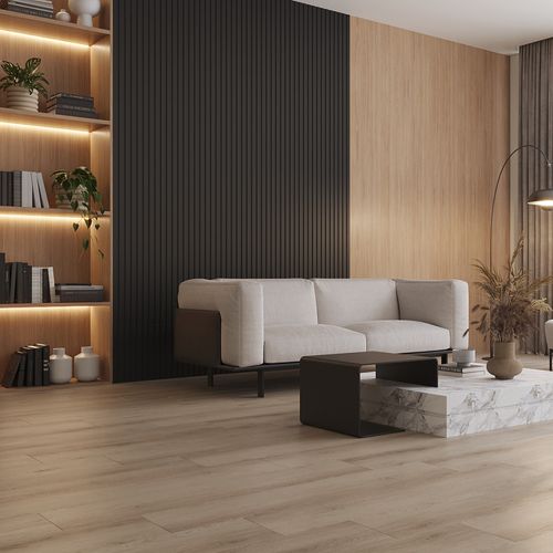Piso Vinílico Eucafloor LVT Colado Basic Bali 123,8 x 24,5 cm