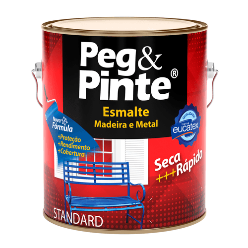 Tinta Peg e Pinte Esmalte Base Solvente Gelo Brilhante 3,6 L