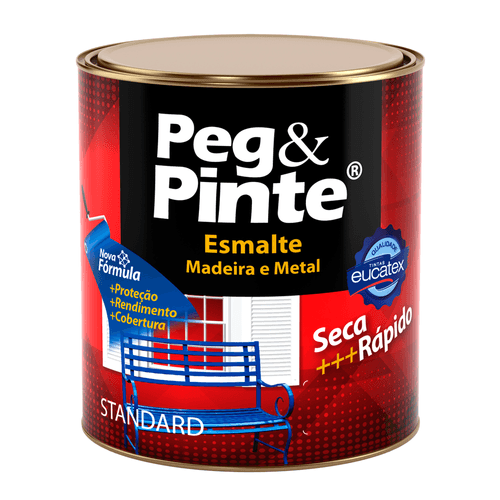 Tinta Peg e Pinte Esmalte Base Solvente Alumínio Brilhante 900 ml