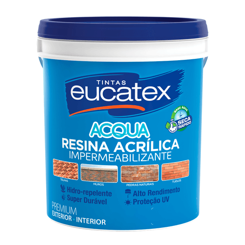 Resina Acrílica Eucatex Cerâmica Ônix Base Água Acqua 18 L