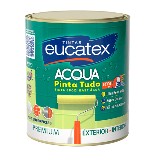 Tinta Epóxi Semibrilho Acqua Eucatex Branco 900 ml