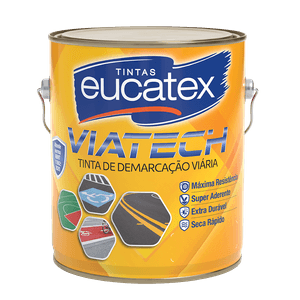 Tinta Demarcação Viária Acetinado Eucatex Viatech Vermelho Segurança 5R4/14 3,6 L