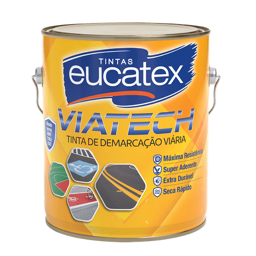 Tinta Demarcação Viária Acetinado Eucatex Viatech Branco 3,6 L