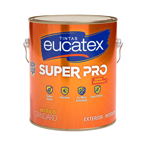 Tinta Eucatex Acrílica Super Pro Verde Mate Fosco 3,6 L