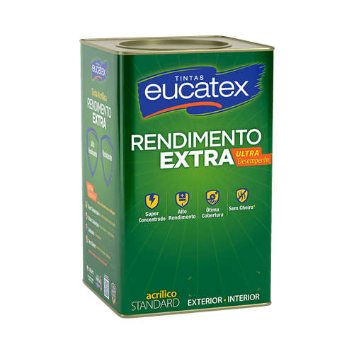 Tinta Eucatex Acrílica Aruba Fosco Rendimento Extra 18 L