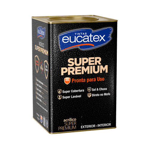 Tinta Acrílica Super Premium Eucatex Branco Neve Fosco 18 L