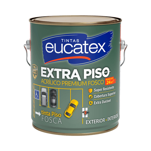 Tinta Acrílica Eucatex Extra Piso Castor Fosco 3,6 L