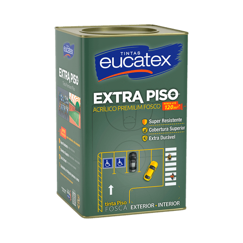 Tinta Acrílica Eucatex Extra Piso Vermelho Fosco 18 L