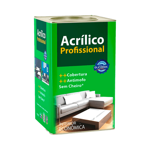 Tinta Eucatex Fosco Profissional Branco Lata 18 L