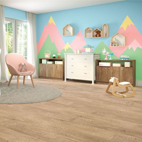 Piso Vinílico Eucafloor LVT Colado Basic Seattle 123,8 x 24,5 cm