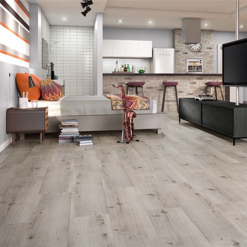 Piso Vinílico Eucafloor LVT Colado Basic Denver 123,8 x 24,5 cm