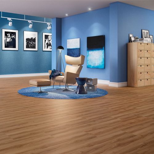 Piso Vinílico Eucafloor LVT Colado Working Texas 123,7 x 23,8 cm