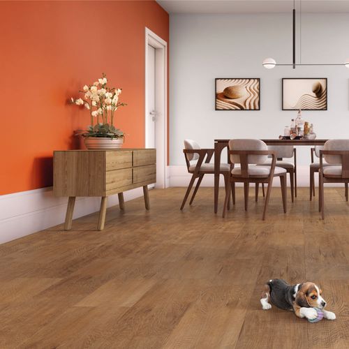 Piso Vinílico Eucafloor LVT Colado Working Dakota 123,7 x 23,8 cm