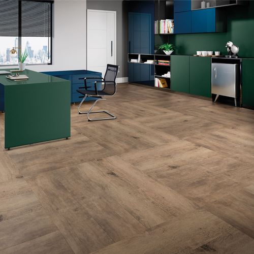 Piso Vinílico Eucafloor LVT Colado Working Flórida 123,7 x 23,8 cm