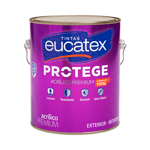Tinta Acrílica Protege Fosco Uva Verde Eucatex 3,2 L