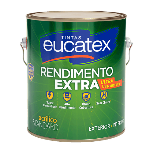 Tinta Acrílica Fosco Rendimento Extra Verde Neutro Eucatex 3,2 L