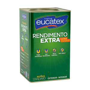 Tinta Acrílica Fosco Rendimento Extra Papel De Carta Eucatex 16 L
