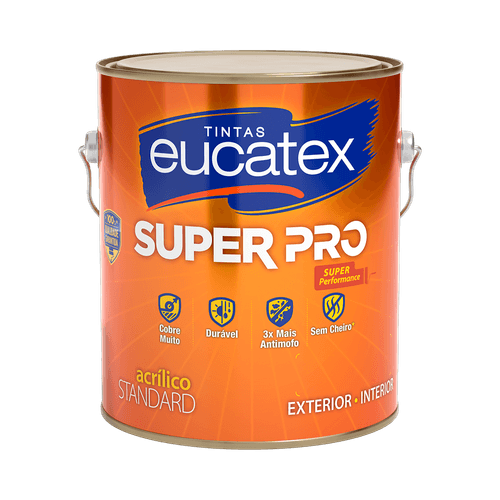 Tinta Eucatex Acrílica Super Pro Arara Azul Fosco 3,2 L