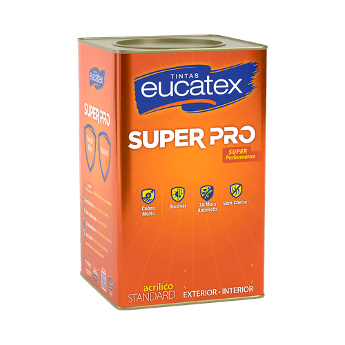 Tinta Eucatex Acrílica Super Pro Rosa Atrevida Fosco 16 L